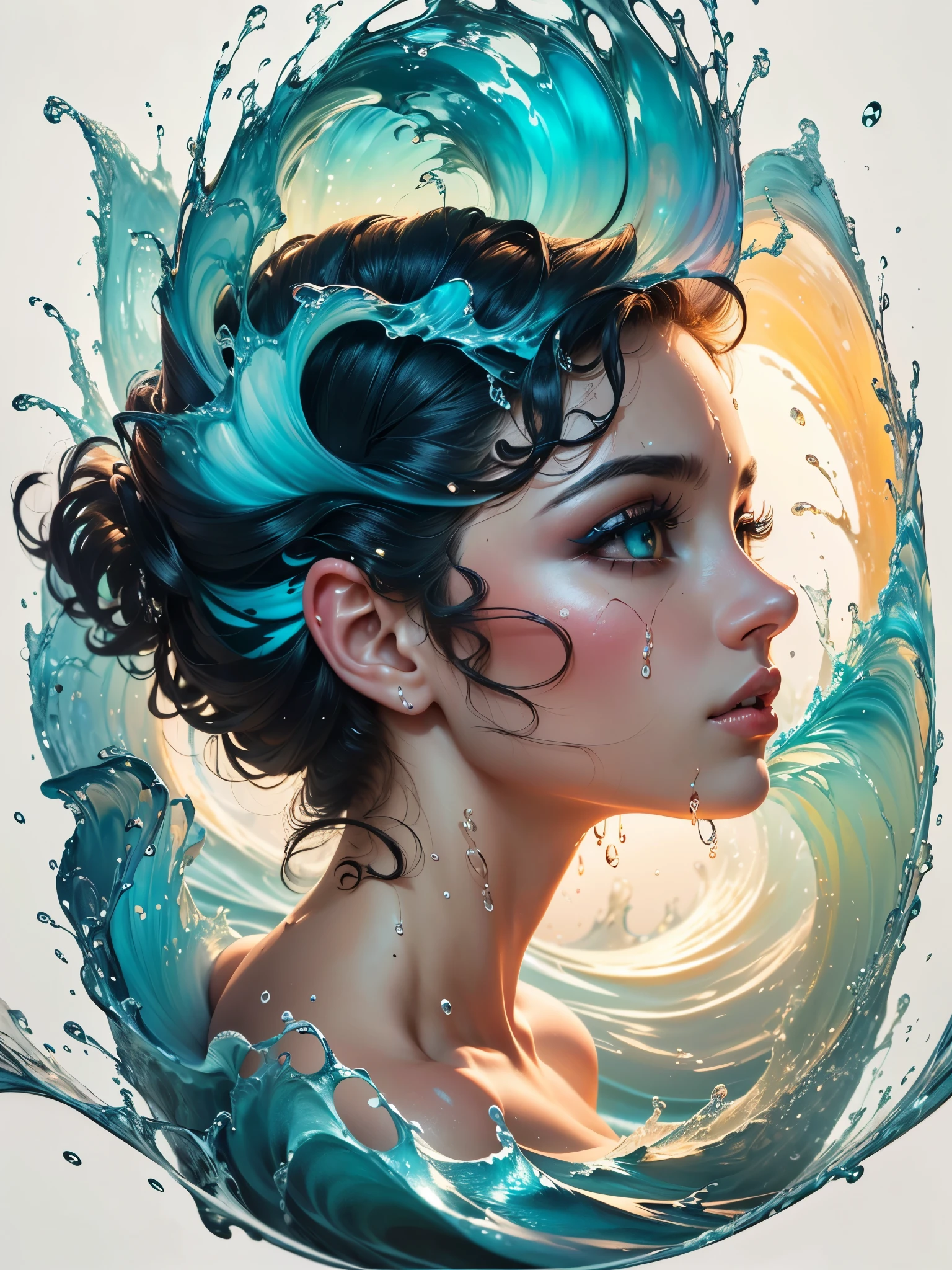 girl in a fluid and dynamic pose, mysterious expression, [Zhang Ziyi|Aishwarya Rai], in a modern and abstract setting, with bold and colorful abstract art, blurred background, bright lighting, official art, unity 8k wallpaper, (zentangle, mandala, tangle, entangle), intricate clothes, (full body, from everywhere, masterpiece, top quality, best quality, official art, beautiful and aesthetic:1.2), extremely detailed,(fractal art:1.1),(colorful:1.1),highest detailed,(zentangle:1.2), (dynamic pose), (abstract background:1.3), (shiny skin), (many colors:1.4), (water waves:1.5), dynamic angle, the most beautiful form of water chaos, elegant, a brutalist designed, vivid colours, romanticism,