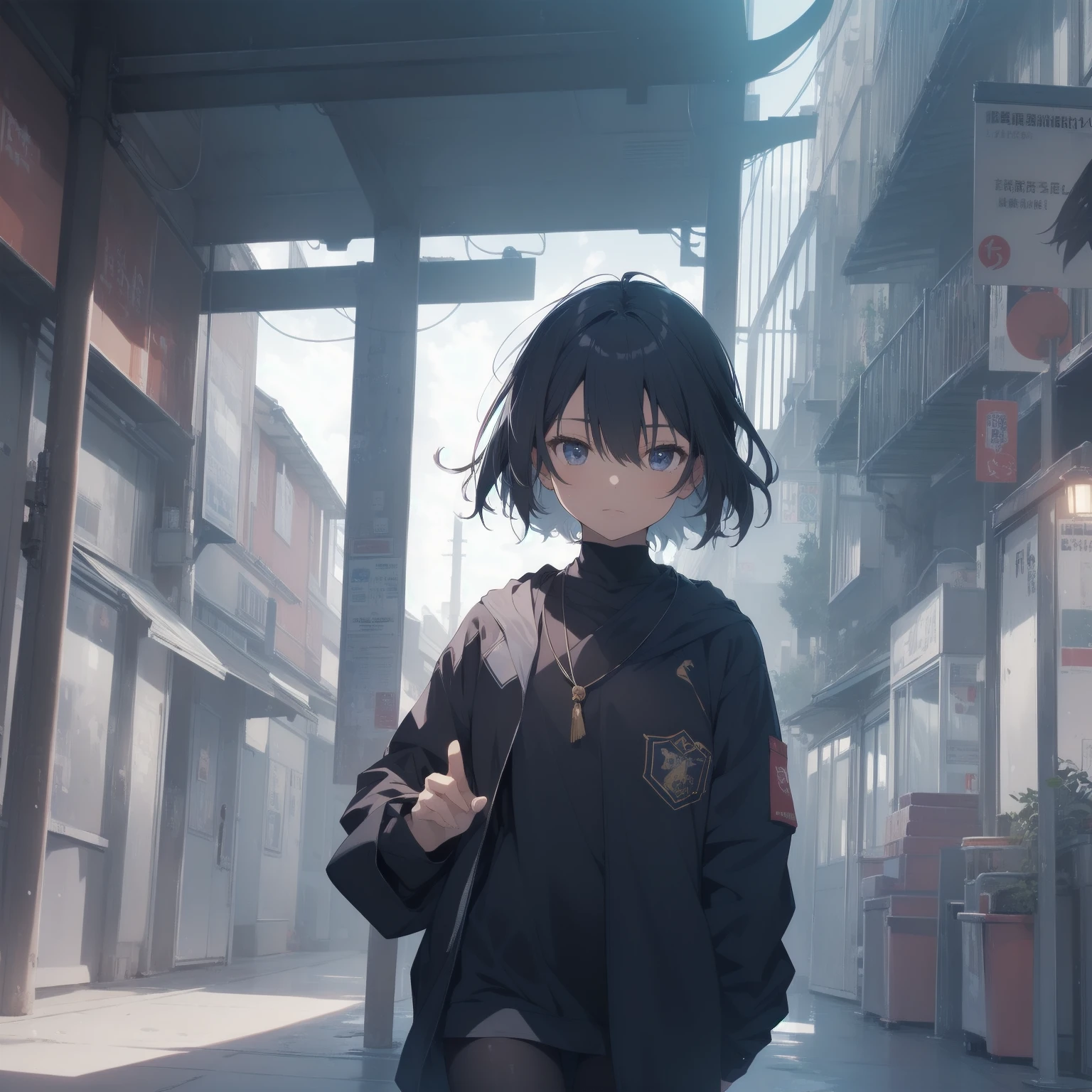 ultra-absurdres-Top quality by artist God, ultra-detailed, high resolution, anime moe artstyle, best anime 8k konachan wallpaper, pixiv contest winner, pool:2810, perfect anatomy,break, 1girl, (Please draw a girl walking sleepily to school alone. )break,(Solo,little female, 13-year-old:1.3),Full limbs, complete fingers,a junior high school student, (very short hair), short cut, flat chest, , small butt, small black eyes, beautiful detailed eyes, well-proportioned iris and pupils, expressive eyes, highres detailed hair, soft expression, salor school_uniform, sailor collar, serahuku, bow, pleated skirt,(Detailed Lighting), (Detailed background), in the School commute route. break,super detailed skin, Best cinematic lighting powered by famous artist, 8k,beauty illustration,photoshop_(medium),very aesthetic,break,((artist:kotorai )), artist:clamp ,artist:carnelian ,artist:kantoku ,