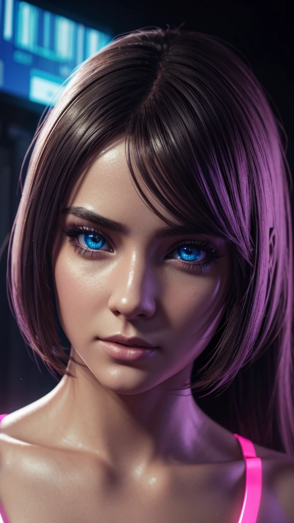 Amazing AI girls in the digital matrix, 1girl, beautiful detailed eyes, beautiful detailed lips, extremely detailed eyes and face, long eyelashes, cyberpunk, futuristic, neon lights, glowing interface, holographic display, intricate machinery, digital landscape, vivid colors, cinematic lighting, photorealistic, 8k, high quality, masterpiece, (best quality,4k,8k,highres,masterpiece:1.2),ultra-detailed,(realistic,photorealistic,photo-realistic:1.37)