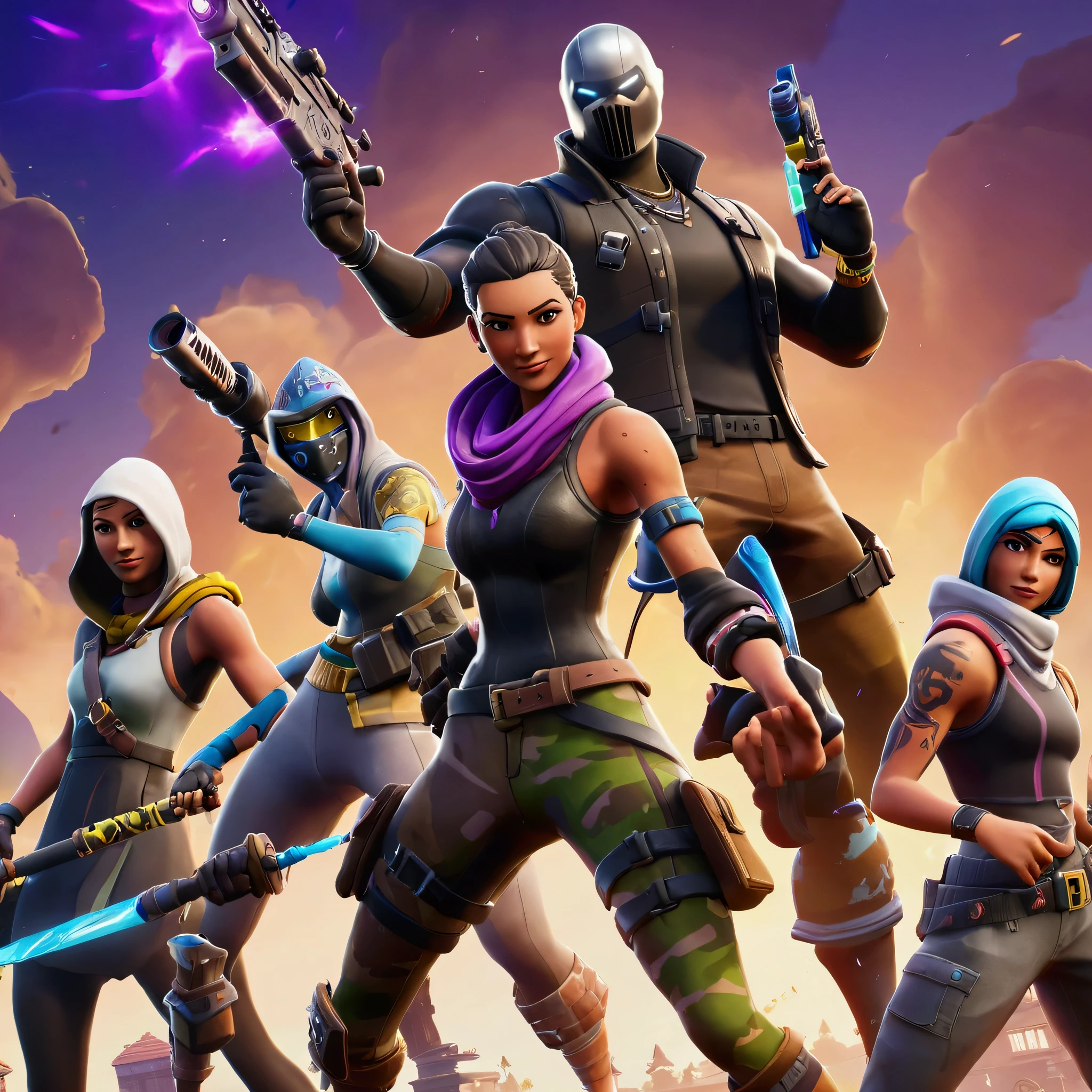 fortnite character battling