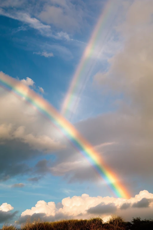 cloud rainbow pastel colour Sparkling