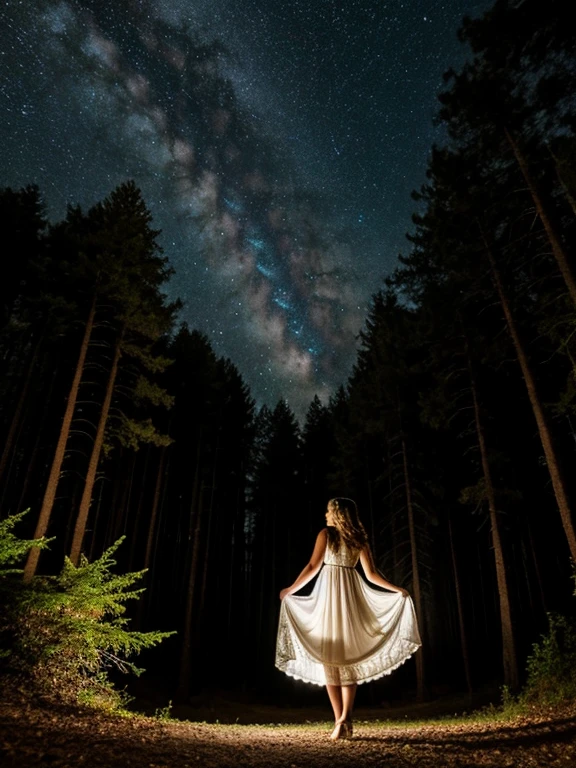 constellation Below is the forest Fairy tale style