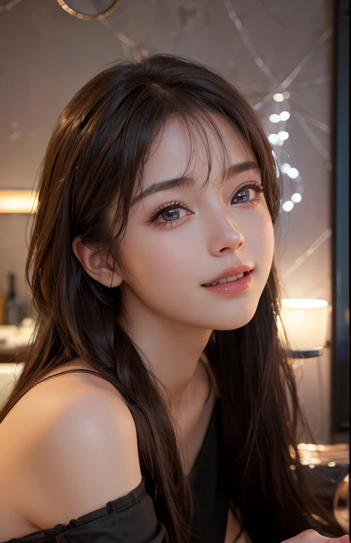 As it is,((8k, masterpiece, RAW Photos, Highest quality, Realistic, Highly detailed CG integrates 8K)), 8k, diamond, wallpaper, Written boundary depth,Beautiful Face:1.4. Cinematic Light,smile