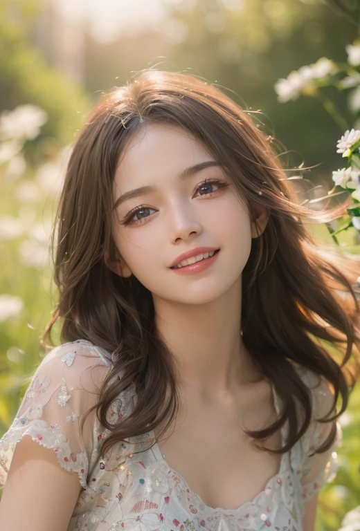 As it is,((8k, masterpiece, RAW Photos, Highest quality, Realistic, Highly detailed CG integrates 8K)), 8k, diamond, wallpaper, Written boundary depth,Beautiful Face:1.4. Cinematic Light,smile