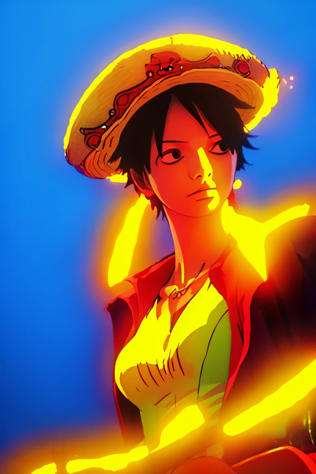 Straw hat、whole body、Pirate style、Highest quality、Glowing Skin、Large Breasts、Ultra-high resolution