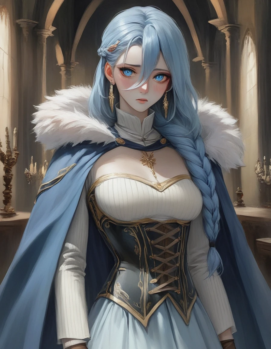 (fantasy sister, robe with gold decoration)(colorful stained glass, volumetric lighting backlighting good lighting, colorful refraction)depth of field(highly detailed beautiful face and eyes)perfect anatomy(furry beastman)(fur covered body animal facial features animal body features)(animal muzzle highly detailed fur)