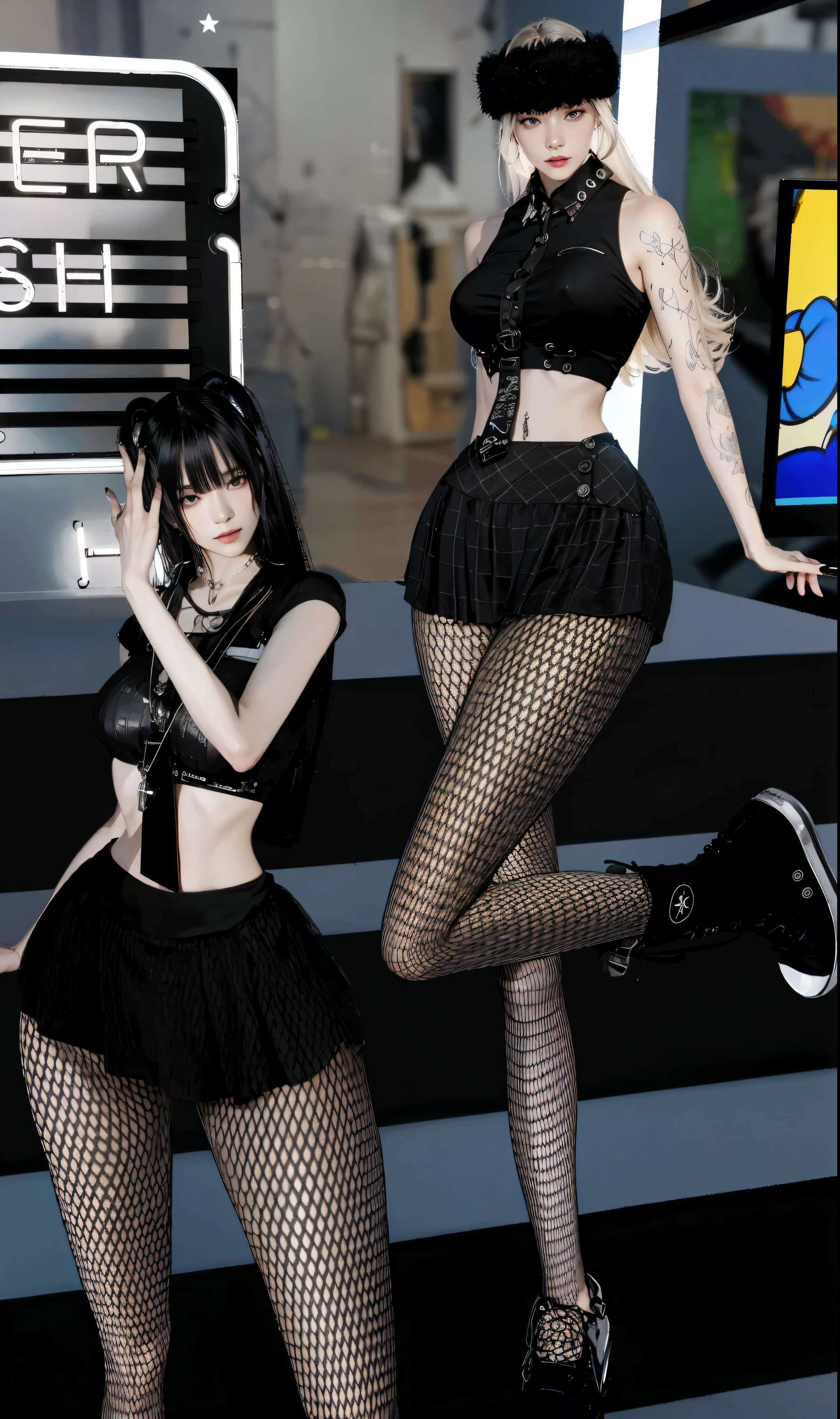 Beautiful detailed skin, Detailed Body, beautiful detailed hair, 