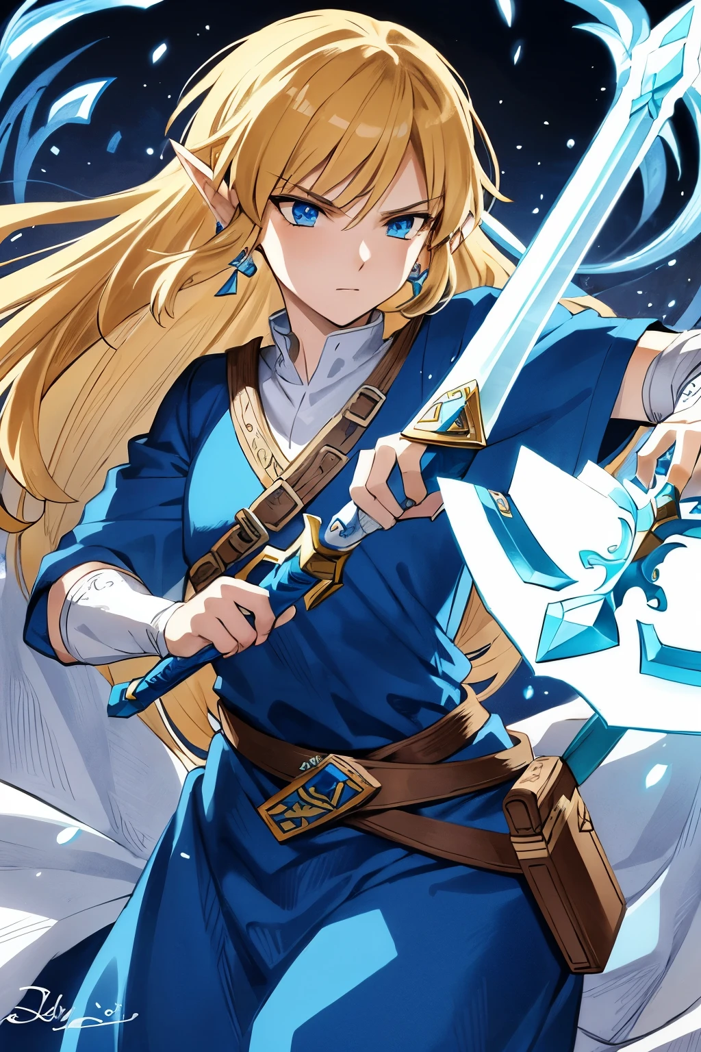 drawing of Legend of Zelda character, hand-drawn illustration
The drawing depicts a legendary figure from the world of Zelda, with intricate details and vibrant colors. The character is shown wielding a weapon, perhaps the iconic Master Sword, with a determined expression on their face. The shading and lighting in the drawing are skillfully done, creating a sense of depth and realism. The hand-drawn quality of the piece adds a unique charm and personality to the character, making it a truly captivating work of art.