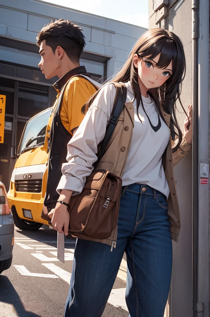 Agirl and a boy