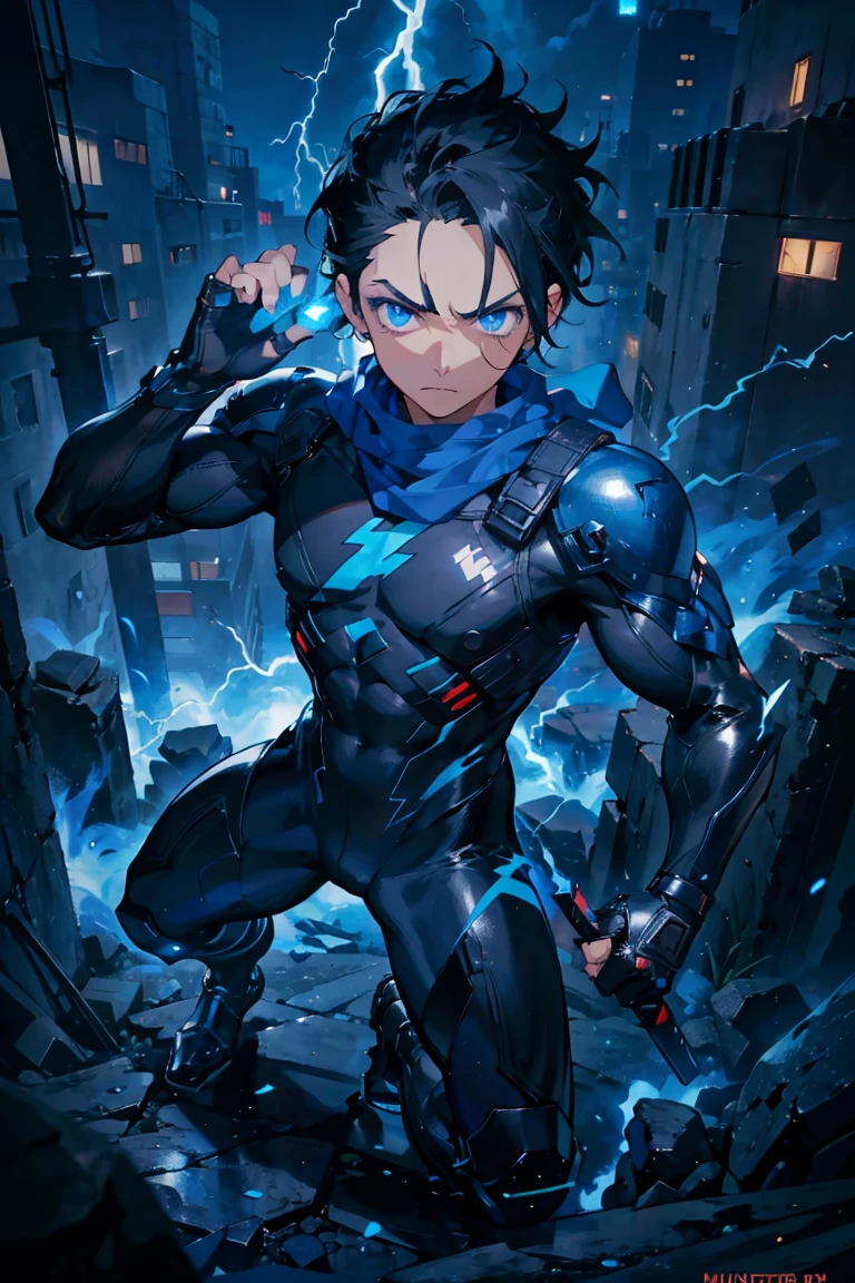 blue eyes muscular male