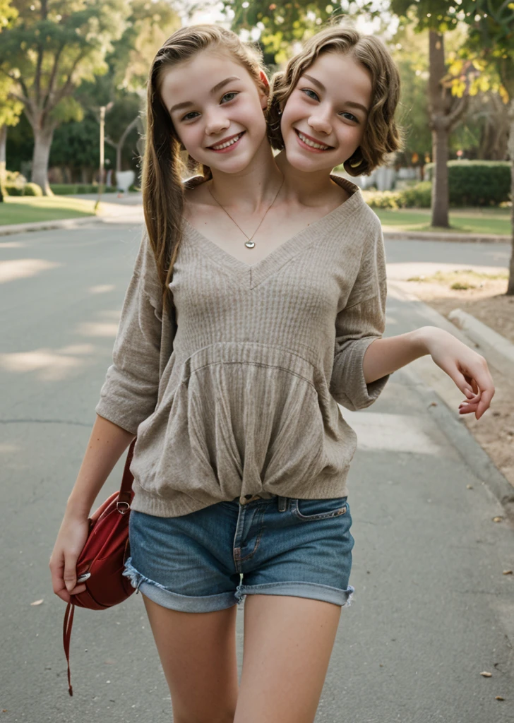 2heads, two headed girl, (one head :1.5), (one head adult:1.5))