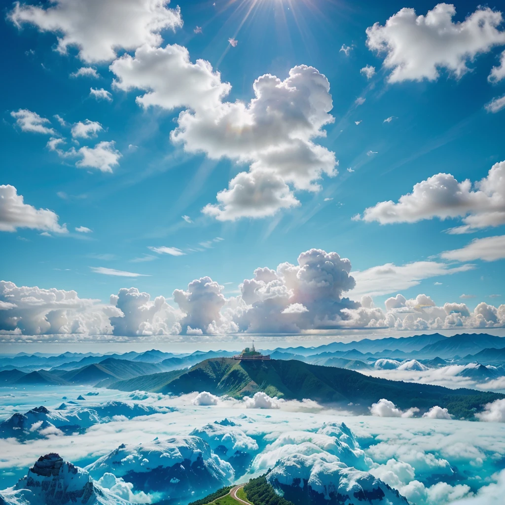 sky with clouds and sun, Colorful Paradise, plenty of colourful tulips, Paradise planet in the background, Heaven Background, luminous sky Heaven Background, colors of heaven, Magic cloud background, space clouds, Paradise scenery, background is heavenly, Colorful Clouds, Stunning sky, Fantasy puffy sky, Dreaming of heaven with cloudy sky, Sitting on a cosmic cloudscape, background heavenly sky, sharp colourful tulips, natural, realistic, amazing