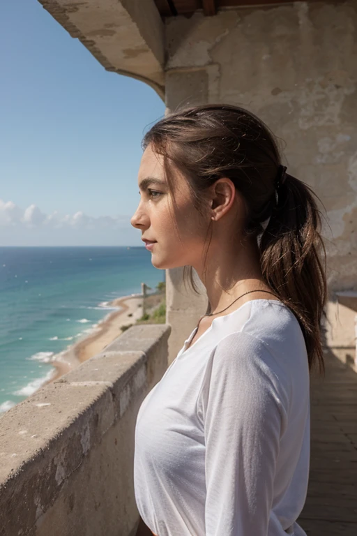 fille qui regarde l’horizon