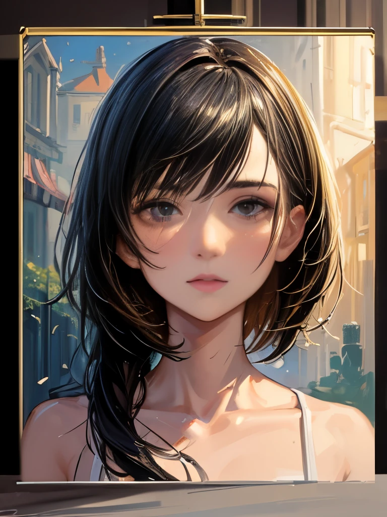 ((Speed Paint) +++ Portrait of a Woman, Palette knife painting, Impressionist style, Brushwork techniques, Big Strokes