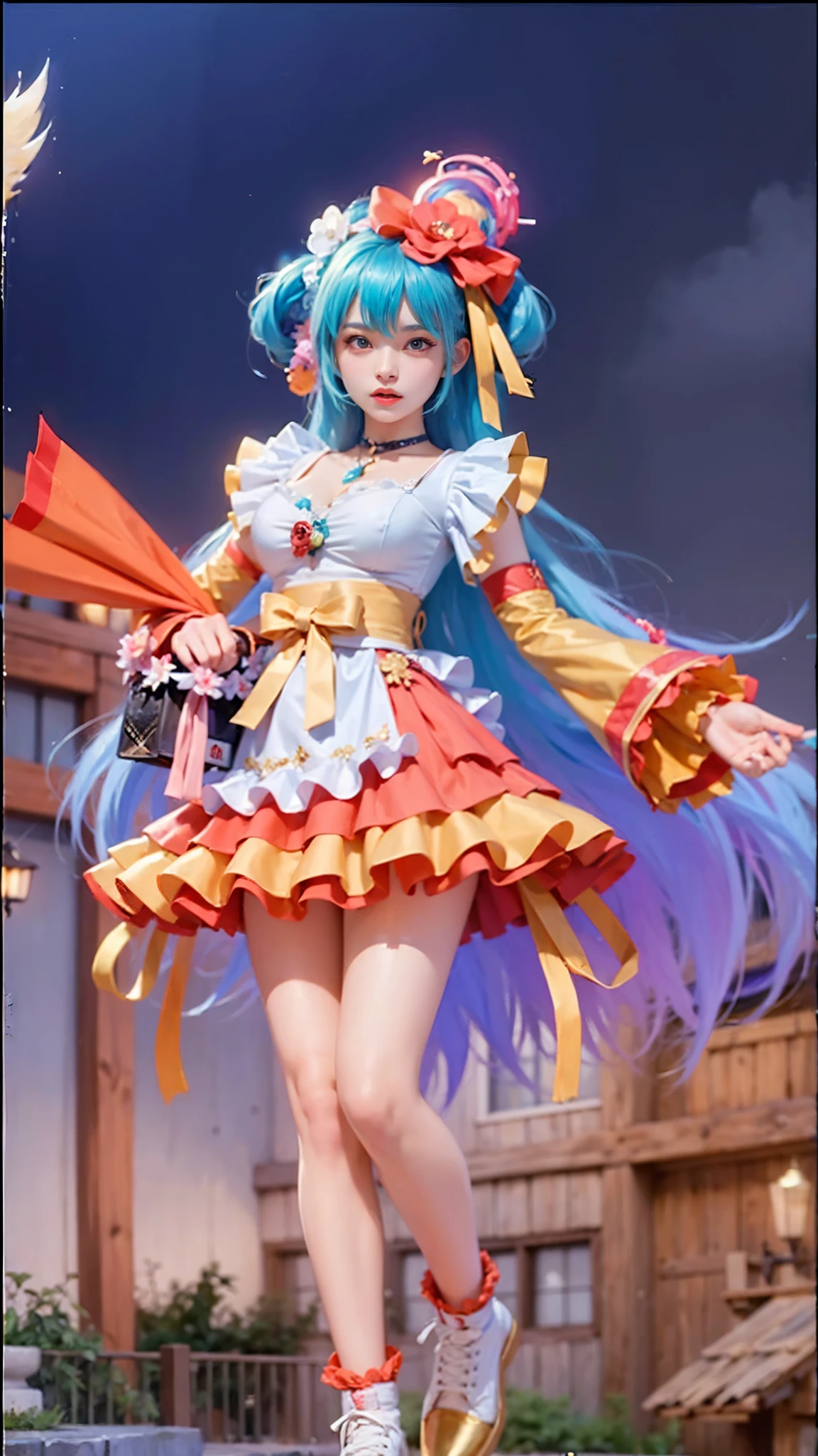 (Masterpiece:1.4), (best quality:1.2),cool girl, 1girl, focus, high detail, bigboobs, original face.