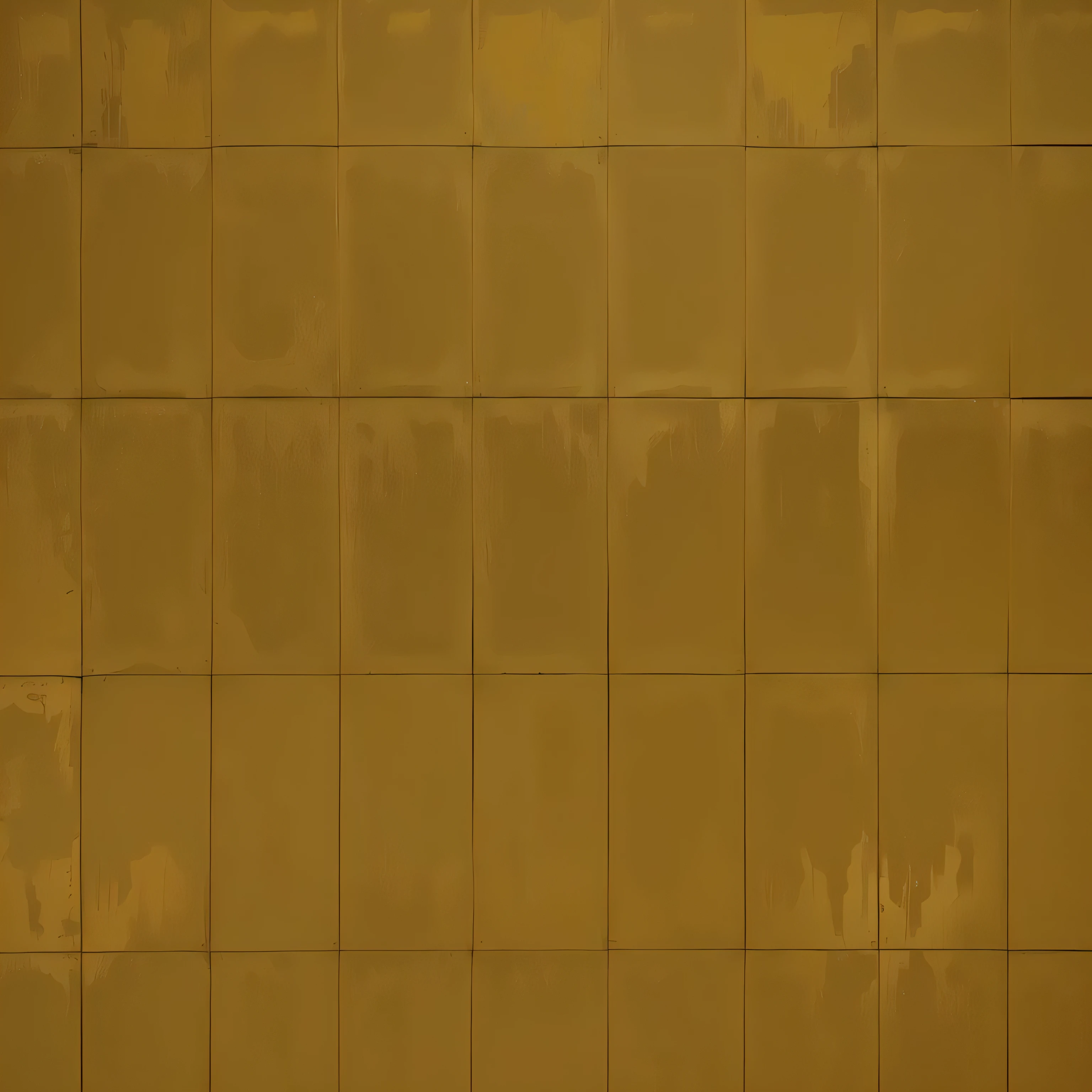 yellow metal building facada tile, metal facade tile with leakings