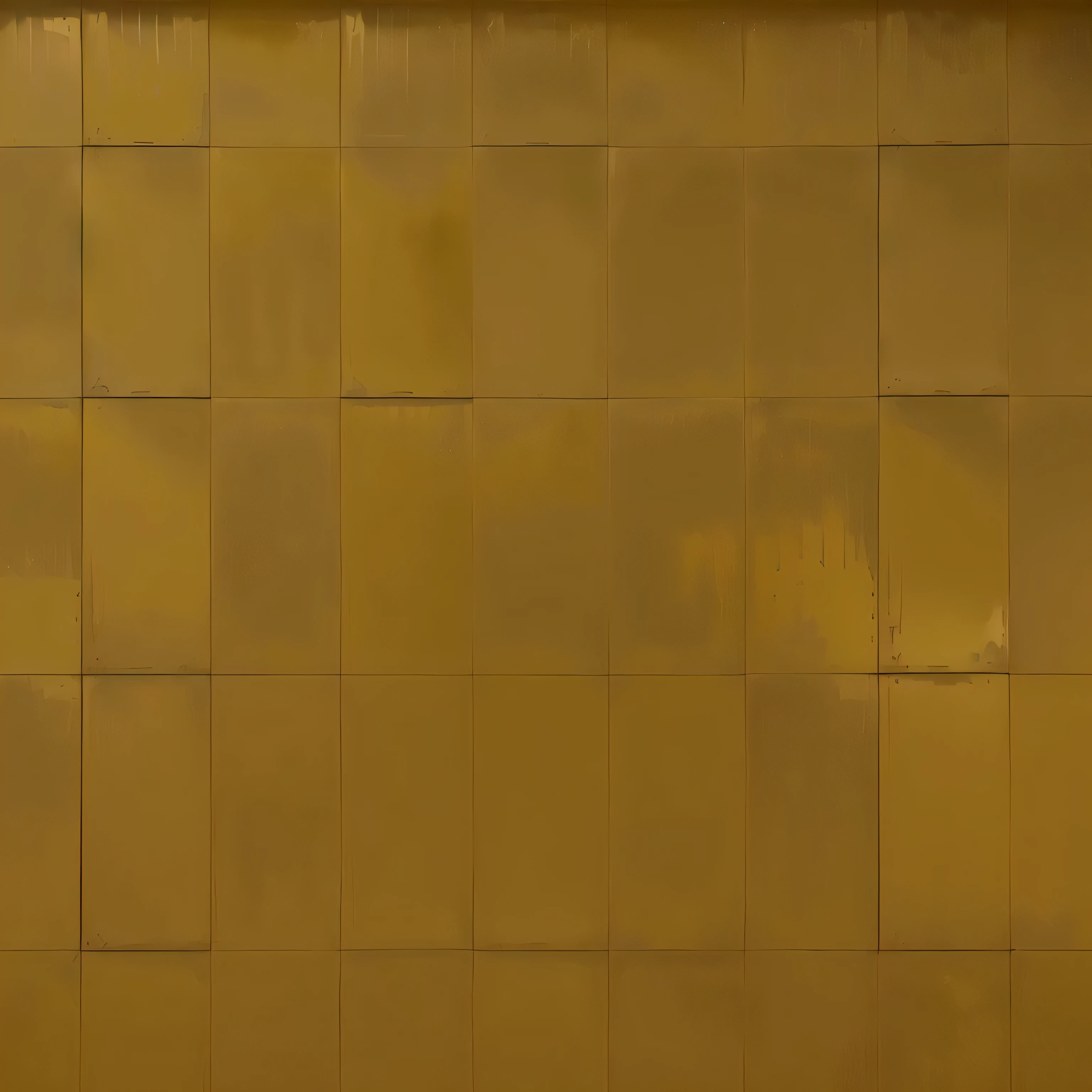 yellow metal building facada tile, metal facade tile with leakings