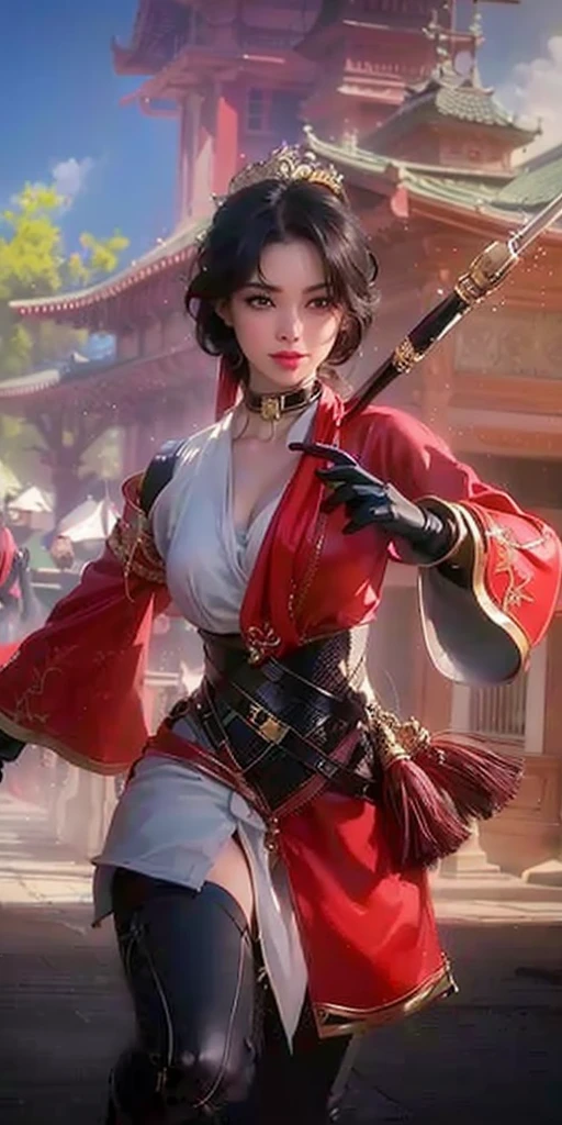(8k, RAW photo, photorealistic:1.25) ,( lipgloss, eyelashes, gloss-face, glossy skin, best quality, ultra highres, depth of field, chromatic aberration, caustics, Broad lighting, natural shading,) looking at viewer with a serene and goddess-like happiness,
