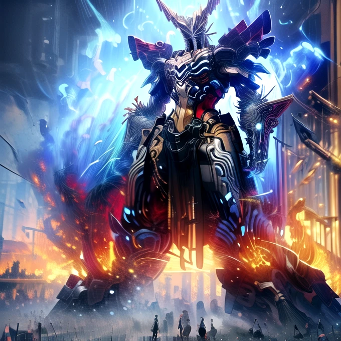 1
a poster of a man standing on a stairway with a giant monster in the background, symmetrical epic fantasy art, epic fantasy sci fi illustration, epic fantasy digital art style, anime epic artwork, epic fantasy art style, epic fantasy game art, dan mumford tom bagshaw, epic fantasy illustration, darksiders art style, unreal engine fantasy art, epic fantasy artwork
2
a poster of a man standing on a stairway with a giant monster in the background, concept art inspired by Aleksi Briclot, Artstation contest winner, fantasy art, symmetrical epic fantasy art, epic fantasy sci fi illustration, epic fantasy digital art style, anime epic artwork, epic fantasy art style, epic fantasy game art, dan mumford tom bagshaw