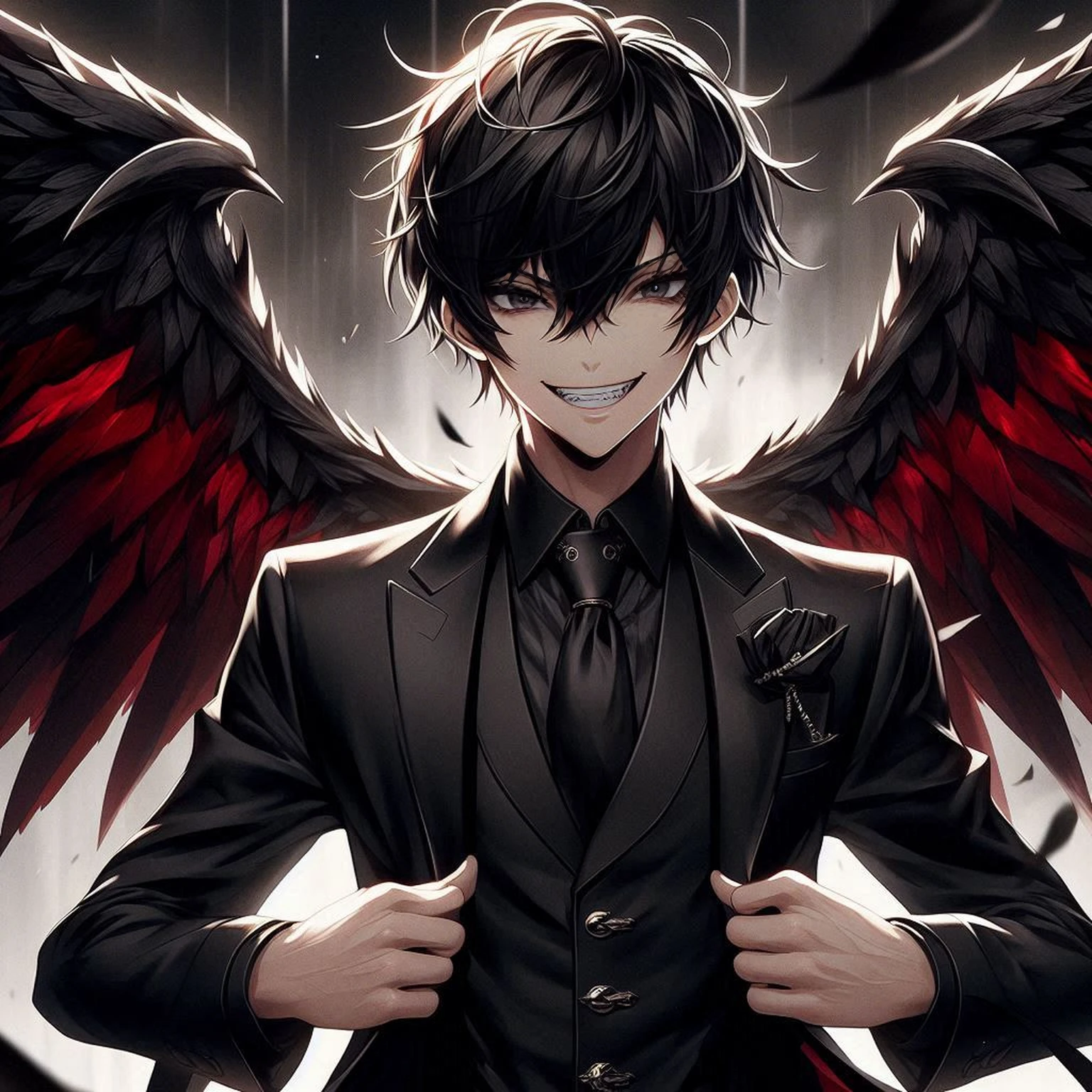 Black eyes, dark eyes, black colored eyes.