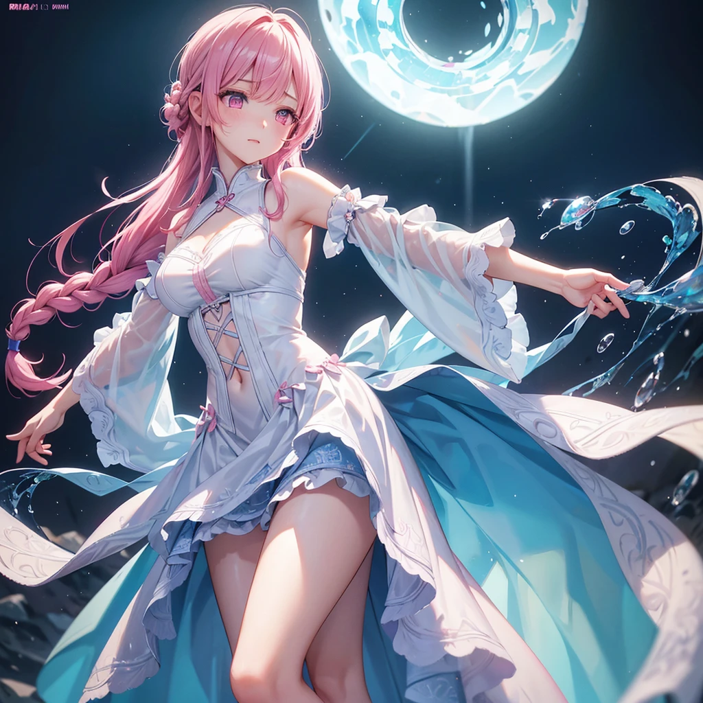 (Beautiful detailed eyes,Beautiful detailed lips,extremely detailed eye and face,longeyelashes,Cute girl in alchemy costume,Cute uniform,miniskirt laugh out loud,attractive girl,Best Quality,busty,masutepiece:1.2,stunning figure,Erotically cute,Ultra-high resolution,Gorgeous girl,Lovely girl,Multi-colored hair,Relaxation Socks,High resolution,gorgeous eyes,Perfect beauty) (​masterpiece、top-quality、top-quality、watercolor paiting(Curly)、Official art、Beautifully Aesthetic:1.2)、(２girl with:1.3)、(Fractal Art:1.3)、The upper part of the body、From Side、looking at the viewers、patterns、(rainbow-colored hair、colourful hair、Half white and half pink hair:1.2)、((A detailed４This refers to、Thumb joint details))、Eau、gases、云、colourfull、Soap bubbles、Deep kissing、(I'm、violate、Detailed panties)