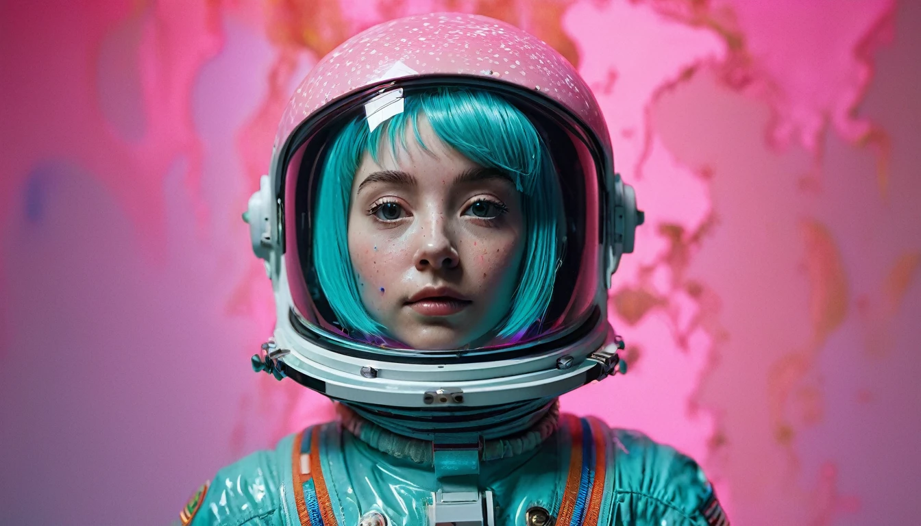 8K, ARTISTIC photogrAphy, best quAlity, mAsterpiece: 1.2), A (potrAit:1.2) Don Bluth Style ASTRONAUT nude pink Toon Doll, full body RAW candid cinema, cyan hair, 16mm, color graded portra 400 film, remarkable color, ultra realistic, sad admosphere, dark lighting, oppressive atmosphere, depressive colors, kodak portra 400, photograph,r, Natural Light, Pinhead lighgts, blur reflection, Brush Strokes, Smooth, abstract, Splatter, Oil On Canvas, rainbow colors, fractal isometrics details bioluminescens : a stunning realistic photograph of wet bone structure, 3d render, octane render, intricately detailed, titanium decorative headdress, cinematic, trending on artstation | Isometric | Centered