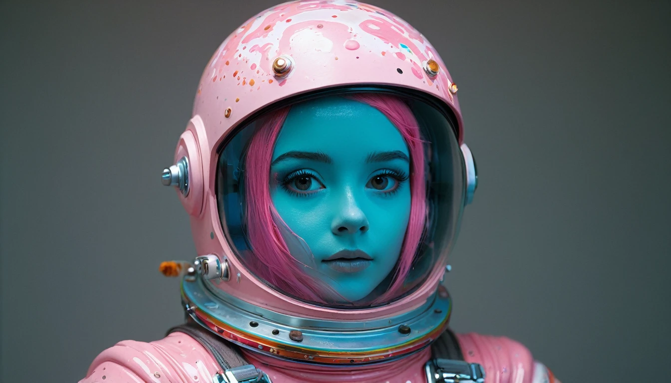 8K, ARTISTIC photogrAphy, best quAlity, mAsterpiece: 1.2), A (potrAit:1.2) Don Bluth Style ASTRONAUT nude pink Toon Doll, full body RAW candid cinema, cyan hair, 16mm, color graded portra 400 film, remarkable color, ultra realistic, sad admosphere, dark lighting, oppressive atmosphere, depressive colors, kodak portra 400, photograph,r, Natural Light, Pinhead lighgts, blur reflection, Brush Strokes, Smooth, abstract, Splatter, Oil On Canvas, rainbow colors, fractal isometrics details bioluminescens : a stunning realistic photograph of wet bone structure, 3d render, octane render, intricately detailed, titanium decorative headdress, cinematic, trending on artstation | Isometric | Centered