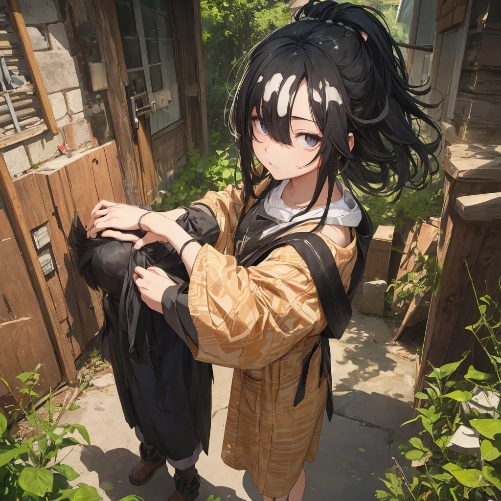 A little bit of hair、Complete Black