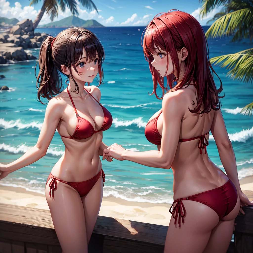 red bikini