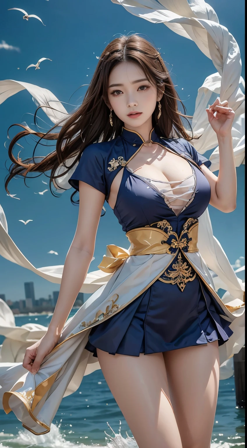 Official Art, Unity 8K wallpaper, Very detailed, beautiful and aesthetic, masterpiece, best quality, (zendispute, Mandala, dispute, endispute), (Fractal Art:1.3) , ((1 Latino)), Very detailed, Dynamic Angle, Dynamic Action, Cowboy shooting, The most beautiful form of chaos, elegant, Barbarian design, Vibrant colors, , author:James Jean, Robbie Devi Antonio, Chen Luo, French Bacon, Michael Mraz, Adrian Guinness, Shi Zhengzheng, Gerhard Richter, Takato Yamamoto, Ashley Wood, atmosphere, The ecstasy of notes, The flowing notes are clearly visible,