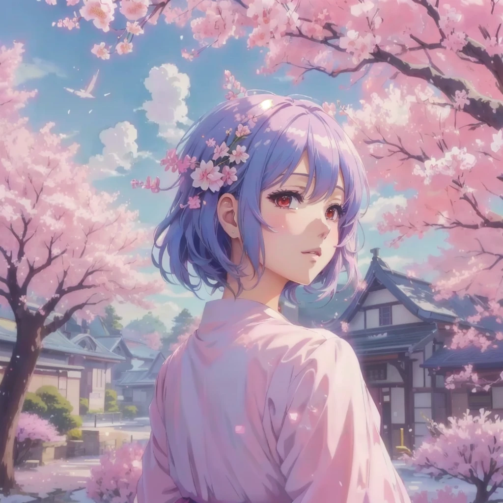 anime girl in pink dress in front of a cherry tree, anime style digital art, 4k anime art wallpaper, 4K anime art wallpaper, 4K anime-style, cute anime art style, detailed anime digital art, cute anime style, cute anime portrait, cute anime, anime wallpaper 4k, cute anime artwork, anime wallpaper 4k, 8K anime art wallpaper