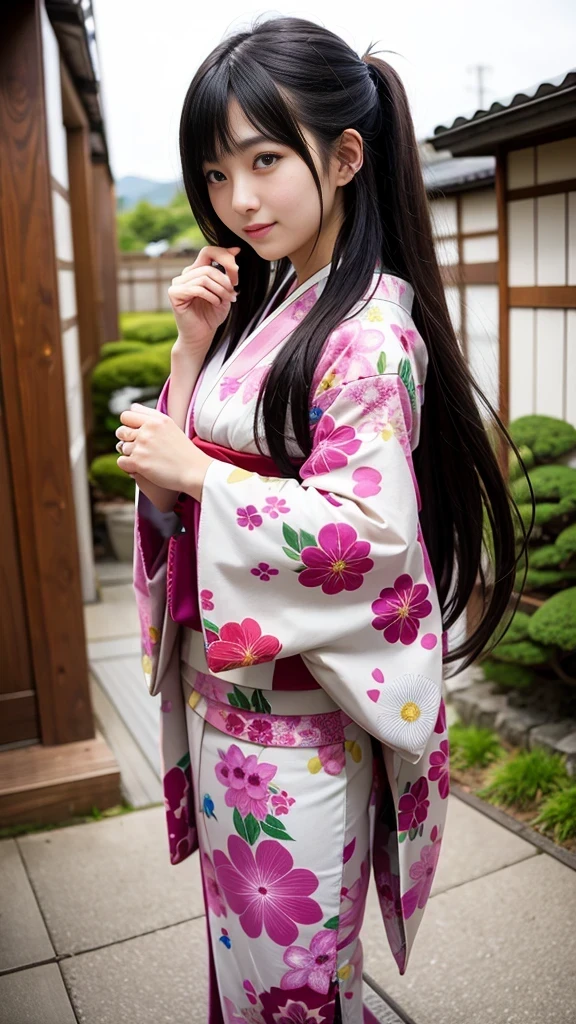 Arms are not visible、You can see the yukata、Seamless correction