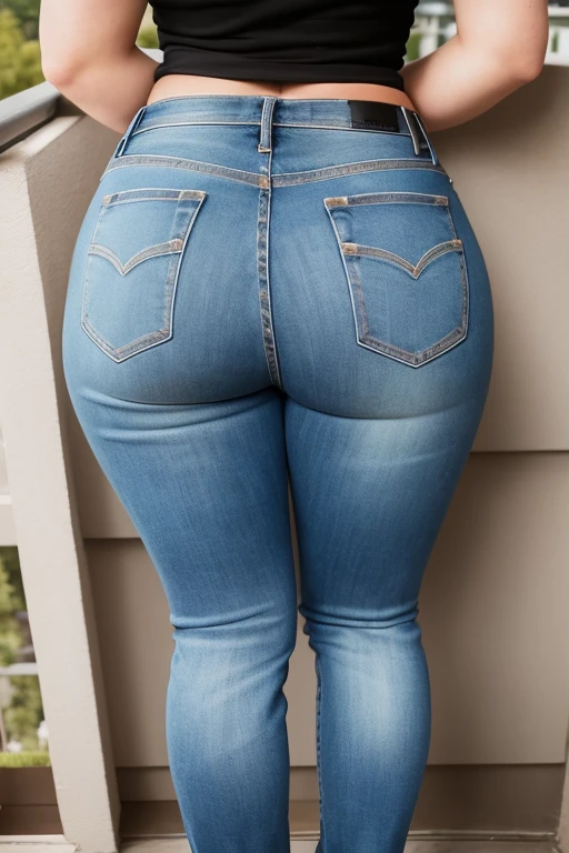 Portrait of a chubby latina woman peeing her jeans in a bar, (latina woman), (clothes), mid distance, large pee stain, (facing away), (big ass)
