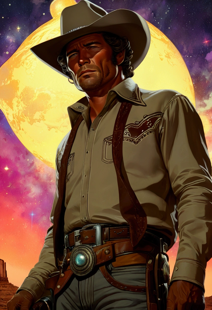 (Western Cowboy with hat), hand drawing cartoon style 2d stick figure, full body, award-winning, cinematic still, emotional, vignette, dynamic, vivid, (masterpiece, best quality, Professional, perfect composition, very aesthetic, absurdres, ultra-detailed, intricate details:1.3)