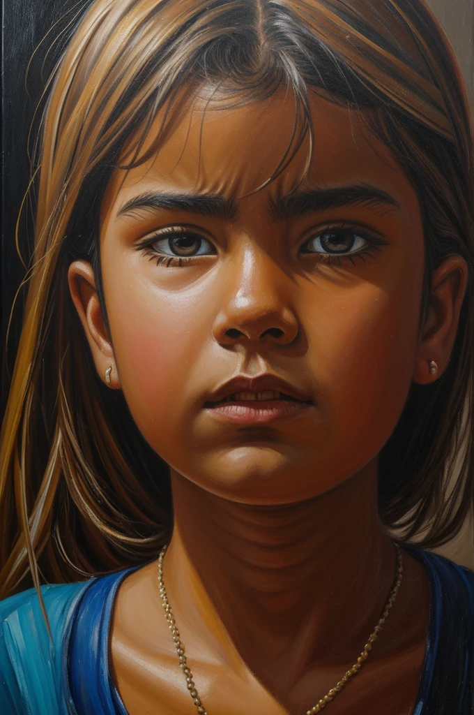 Oil painting about a concept related to generation trauma