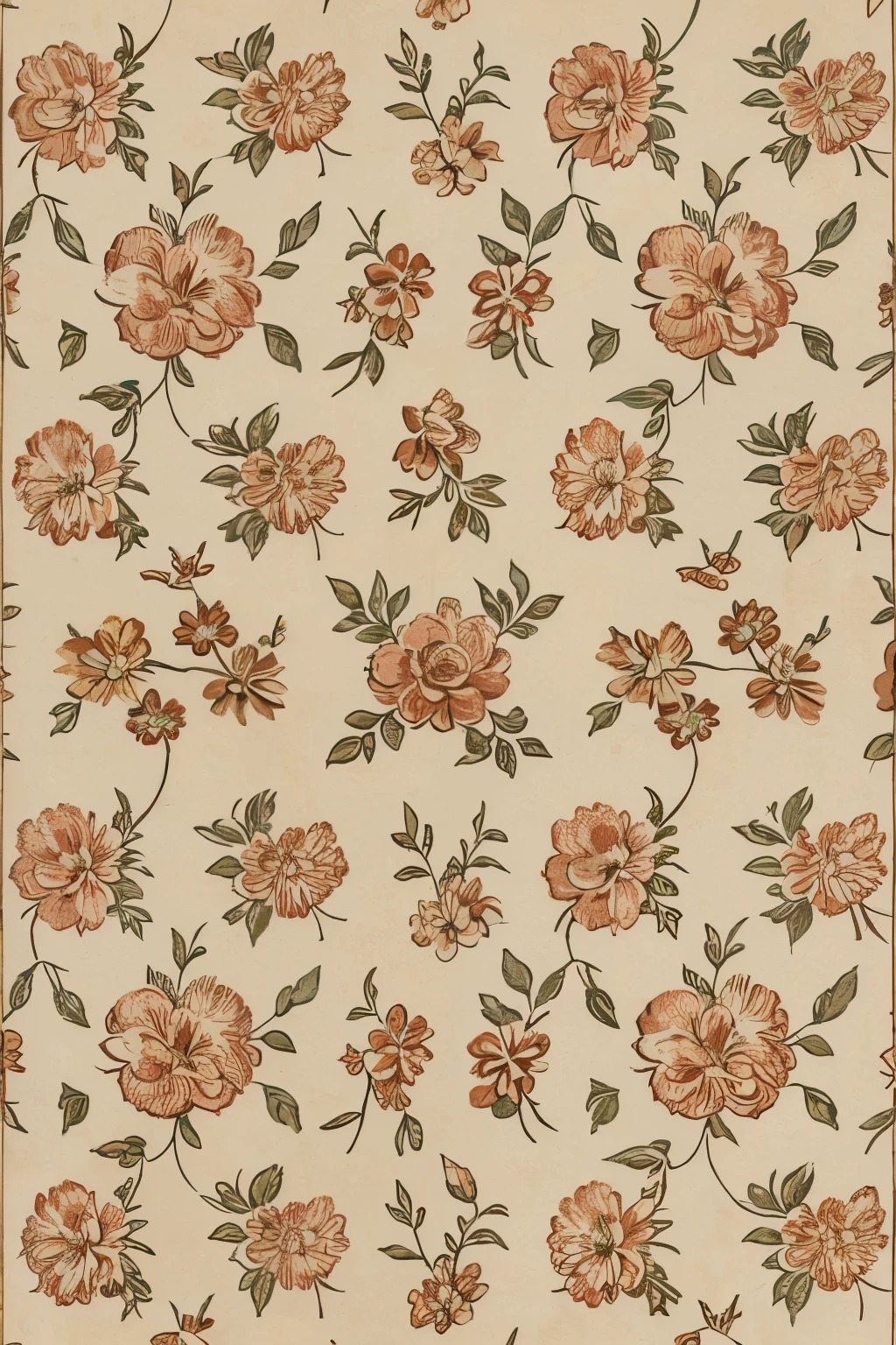 Floral pattern using vintage design