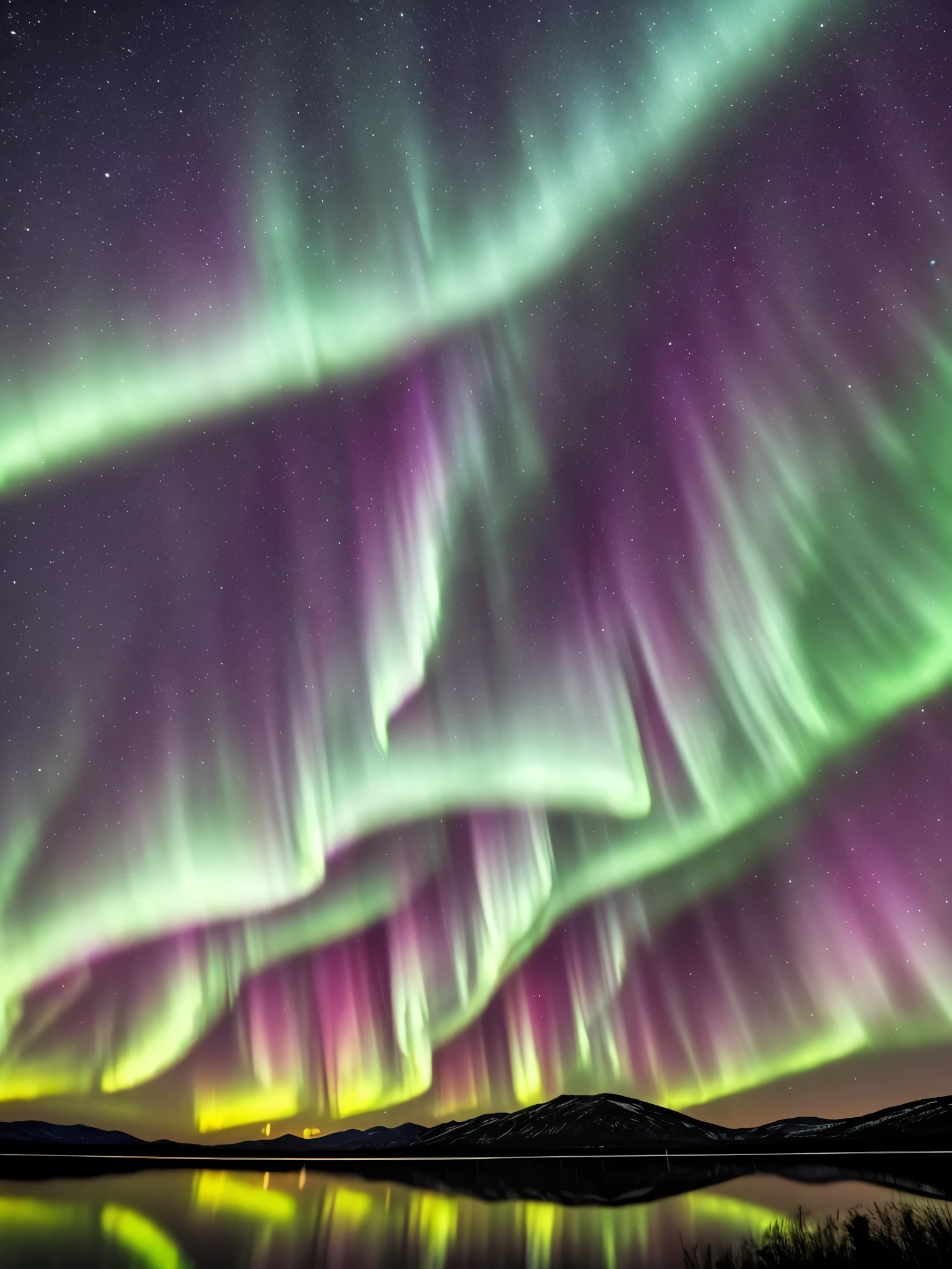 the aurora bore over a lake with mountains in the background, northern lights, with aurora borealis in the sky, aurora borealis, ❤🔥🍄🌪, by Harald Giersing, by Sven Nordqvist, by Anato Finnstark, dramatic aurora borealis, by Daren Bader, by Anton Lehmden, by Peter Madsen