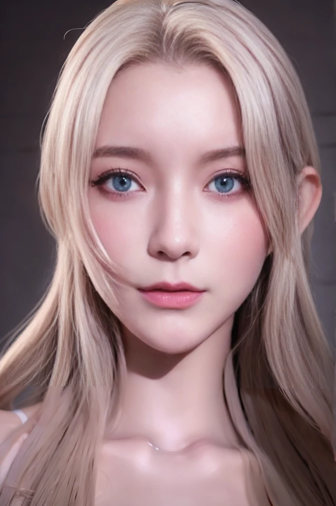 best quality, 1080P, Masterpiece, Ultra high resolution, photorealistic photo, ultra realism, Realistic skin texture, white hair, Extreme skin detail, dslr, Detailed eyes, light blue eyes, yurisa face, lauriel_apw, Facing the camera, Very beautiful face, Pale skin, Realistic skin texture, Extreme skin detail, oc render reflection textures, Realistic light and shadow, alone, The body is slender and balanced., Age 20, Flat stomach, ภาพถ่ายครึ่งตัว, A girl with the body of a mechanical robot., สวมใส่ lauriel_apw,  cyber headband, horns, 