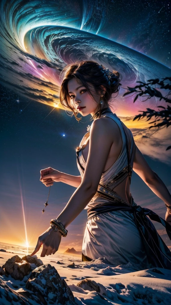 epic nebulae breathtaking nebula vibrant hues ethereal interstellar sparks curiosity birth evolution stars hyper starry sun_ciel spacieux SunShine panoramique coucher de soleil ultra lever du soleil (((Best quality、Haute finesse、high resolution、chef d'oeuvre)))、(((Reincarnation of Constantine the Great)))、"Bioluminescent Dress" futur empire spatial à l’image du retour de l’ancien empire romain、Une puissance militaire écrasante et une puissance scientifique balayant les galaxieenant、Le monde d'un immense empire s'extends、Jeunes militaires、Imperial Youth、Rise to the stars、「Bataille terrestre」、Wu Yong、sagesse、effort、study、amitie、gagnant proche、aspiration、Amour pur、faire l'amour、Un amour pur avec une jolie fille du coin、crush、L'youthful glow、cultivated、Des talents croissants、Des efforts pour persister、Friendship with companions'armes、Ambitions de domination grandiose、grande aventure、Reposez-vous entre les batailles、Comme un oeil de lion、Yeux perçants brillants、Bouche souriante、Danger、puissant、fort、fullness、Affaires militaires、thick neck、broad shoulders、Vast hot sandy desert、「persan」Combattez avec les empires spatiaux orientaux comme、Ciel du soir aux couleurs de l'arc-en-ciel、Espace fantastique、cheveux flottant au vent、Armement de l'Empire romain、Swirling shadows deep equirectangular path_360 rue UnrealEngine5 Ultra Masterpiece Cinematic_Ultra Pro Sunlight_ultra optimal photo-realistic_High quality OpenGL-Ultra Shaders_high precision and ultra reflex precision_éclairage volumétrique perfection high resolution Octane amélioré_rendues ultra_high definition UHD XT3 DSLR HDR 3dcg analog ecstatic symmetrical dazzling Will-o'-the-wisp global luminescence plasma focus incandescent reflection varied multi etc. --v 6 --s 1000 --c 20 --q 20 --chaos 100
