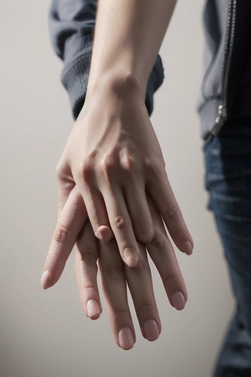 (Depth composition) hold hands,Correct finger structure