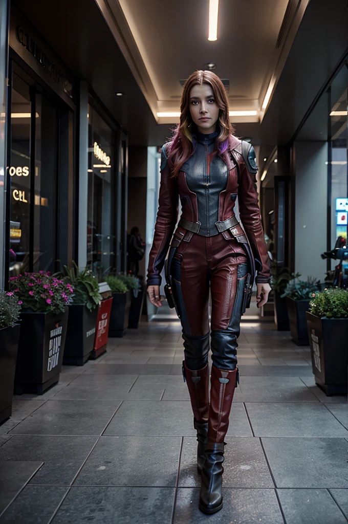 Guardians of the galaxy melody 6-7 meters tall stands in a shopping promenade