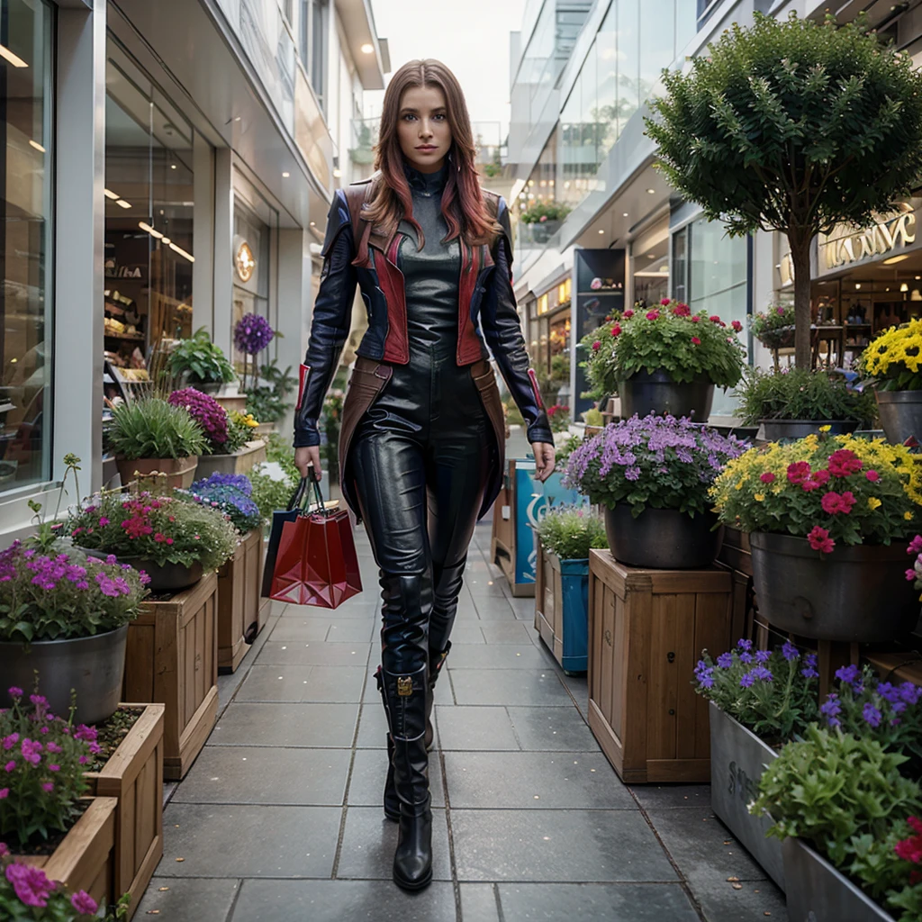 Guardians of the galaxy melody 6-7 meters tall stands in a shopping promenade