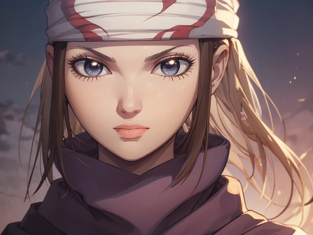 Empty eyes masterpiece), best quality, high resolution blonde 1girl bob cut medium hair standing alone cowl headband profile image looking at viewer beautiful eyes beautiful face extremely detailed violet clothing empty eyes (tongue out)