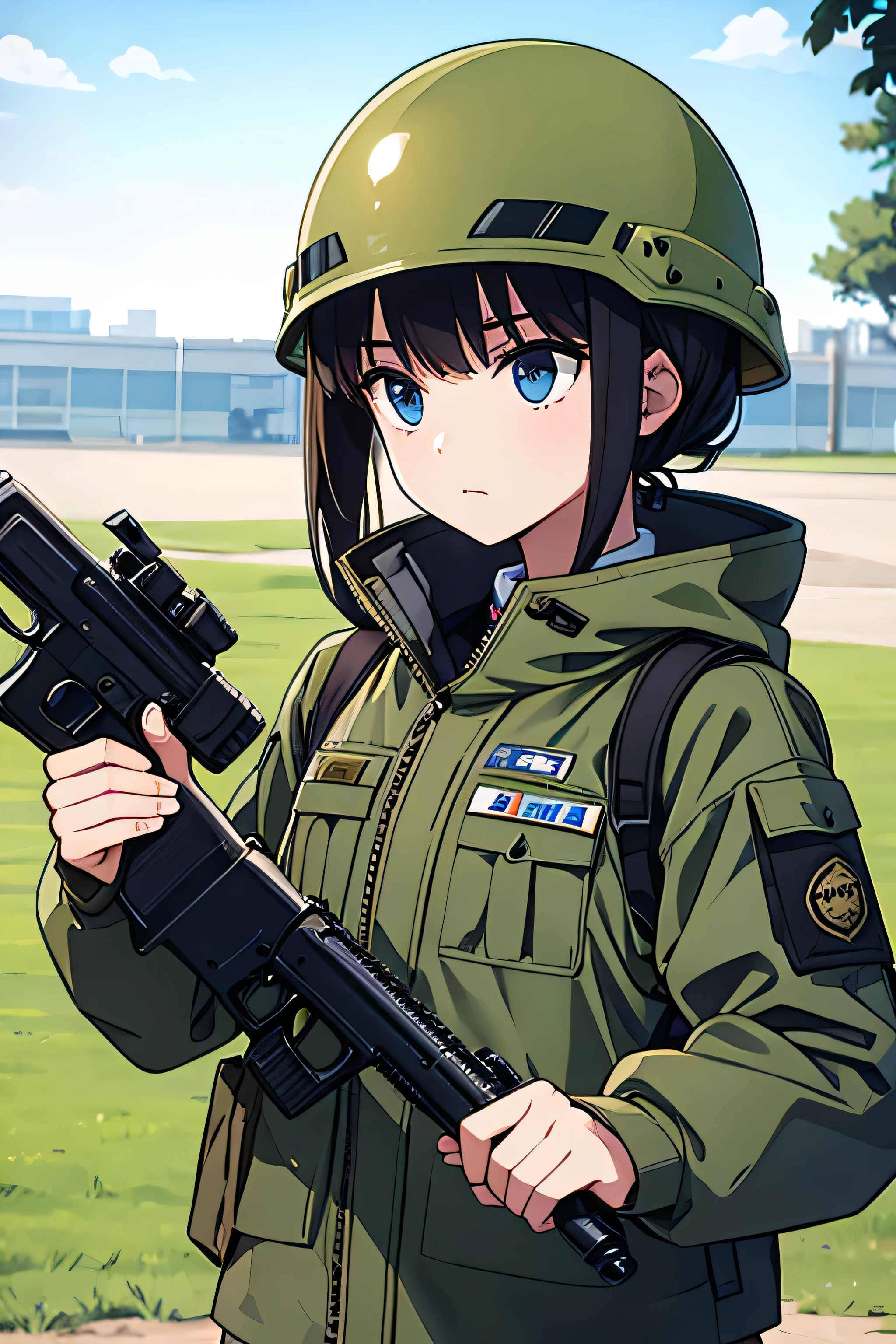shooting,watergun,perfect hands,Break army helmet,army jacket,