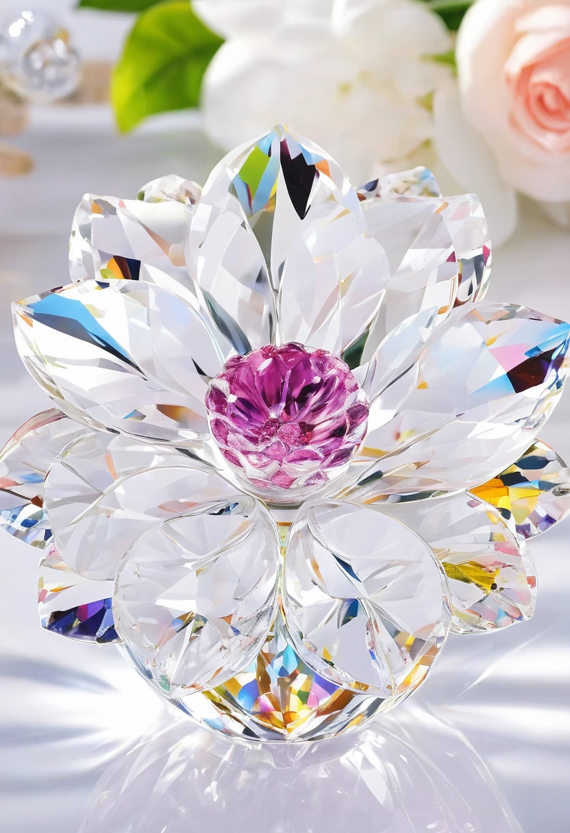 (masterpiece, best quality:1.2), Crystal Flower