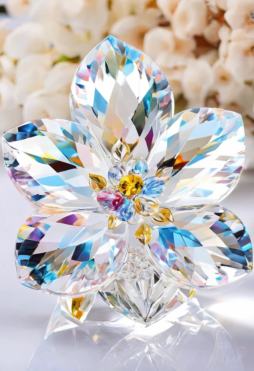 (masterpiece, best quality:1.2), Crystal Flower