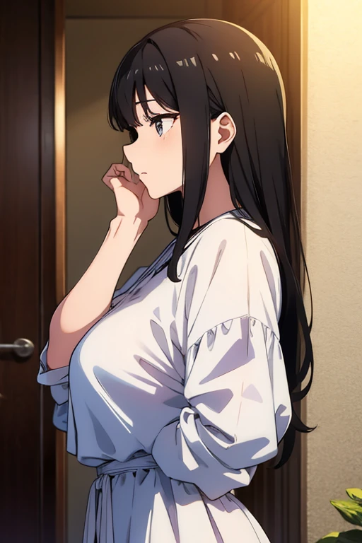 waking,black hair,