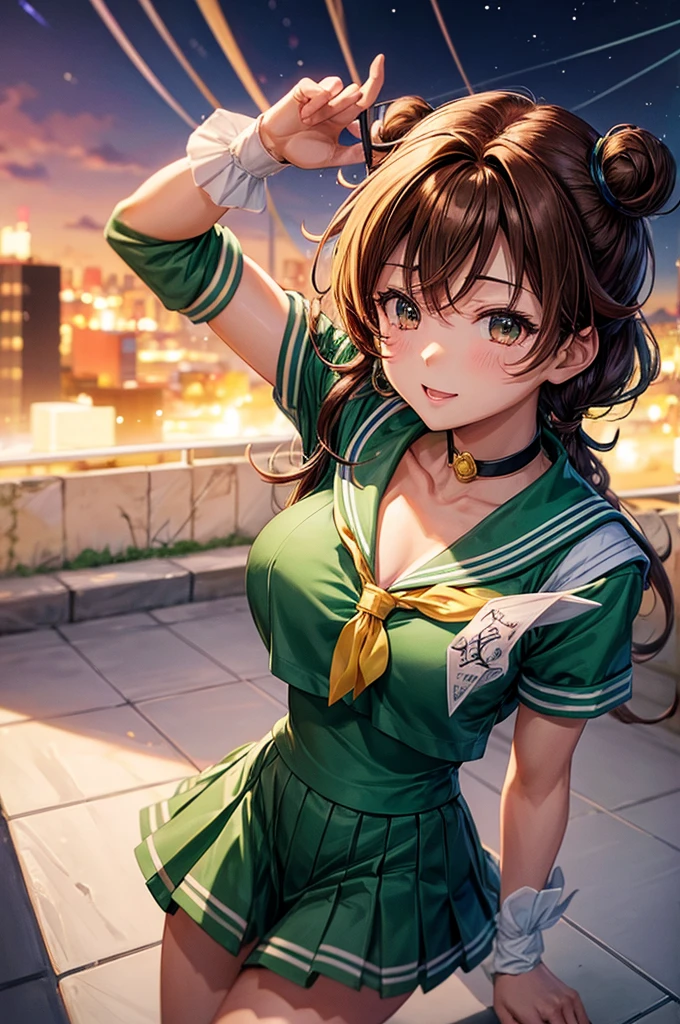 全身に黒ストッキングを着たSailor Jupiter、Sailor Jupiter