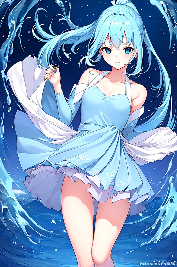 18-year-old、Medium breasts、Light blue hair、ponytail break pale green eyes break Marine blueとwhite色の和服(Marine blue:3 white:1)whiteい柄の刀、Iai、Uplifting、Sword trajectory、Strong winds、grassland、
break 全身,
break (masterpiece:1.2), Highest quality, High resolution, unity 8k wallpaper, (shape:0.8), (Fine and beautiful eyes:1.6), Highly detailed face, Perfect lighting, Highly detailed CG, (Perfect hands, Perfect Anatomy)、Flesh、Sticky skin、Squishy feeling、pixiv style
