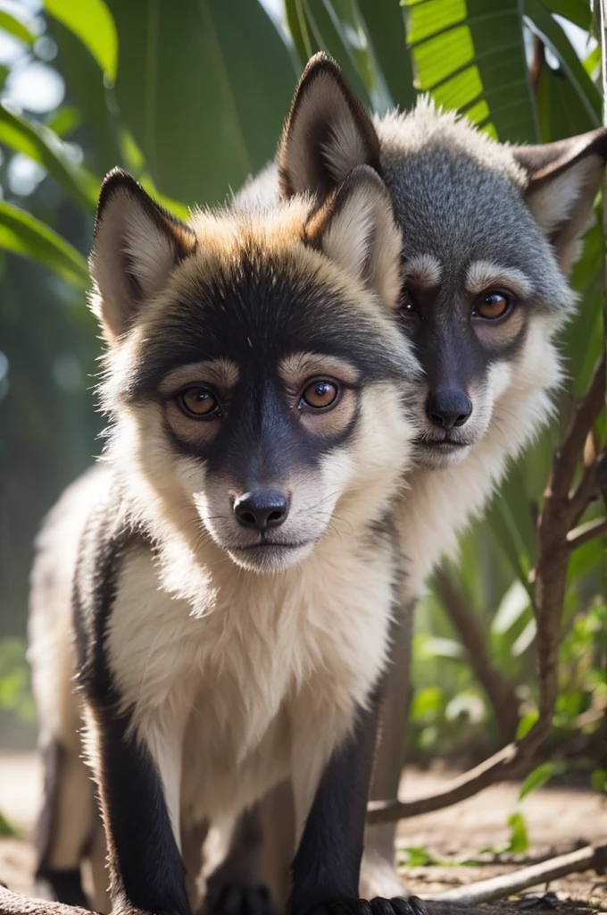 Wolf half monkey
